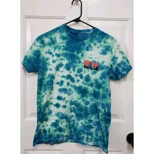 Bowery Supply Co Death Valley Arizona Tie Dye Blue Green Adult M T-Shirt